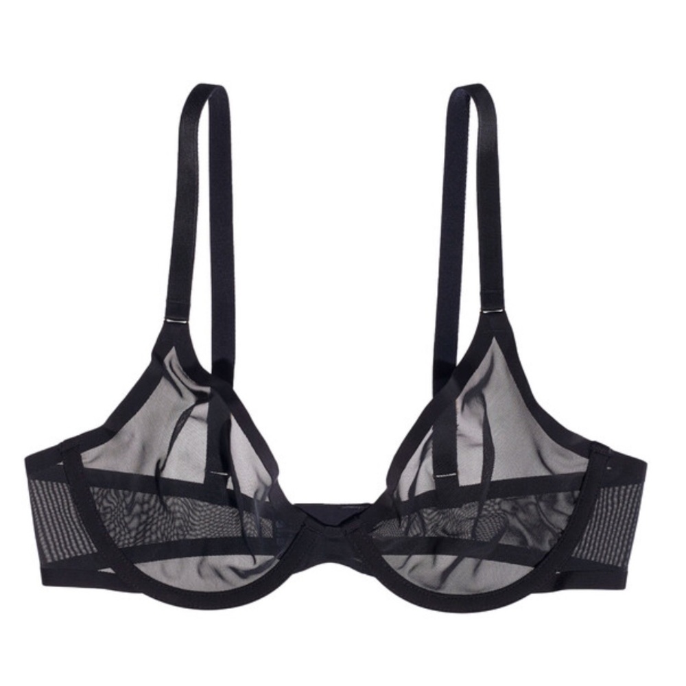 Cuup The Plunge Mesh Bra Sz 32E NWOT